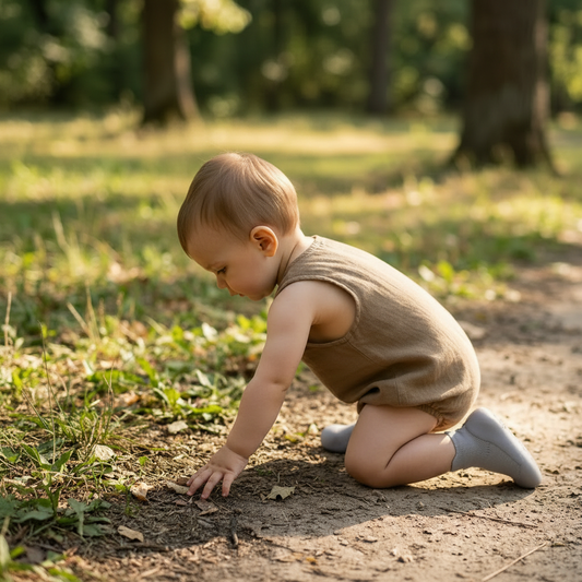 Ash Grey Sole Pre-walker Baby Sole Sox