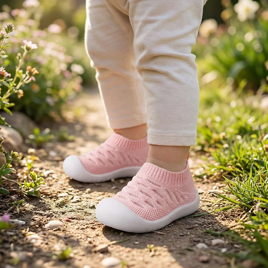 Pink Breathable Mesh Sole Sox