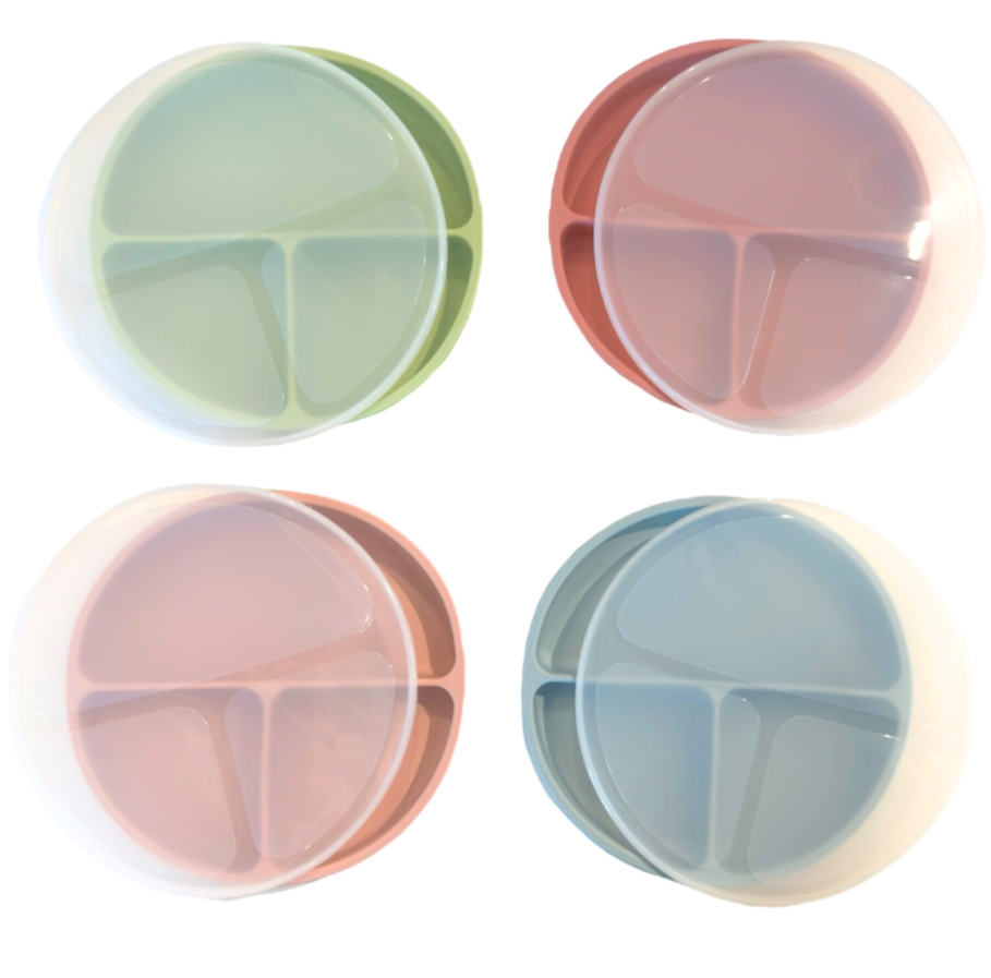 Silicone Baby Plate with Lid
