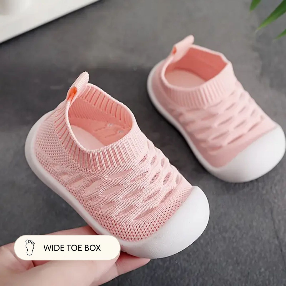 Pink Breathable Mesh Sole Sox