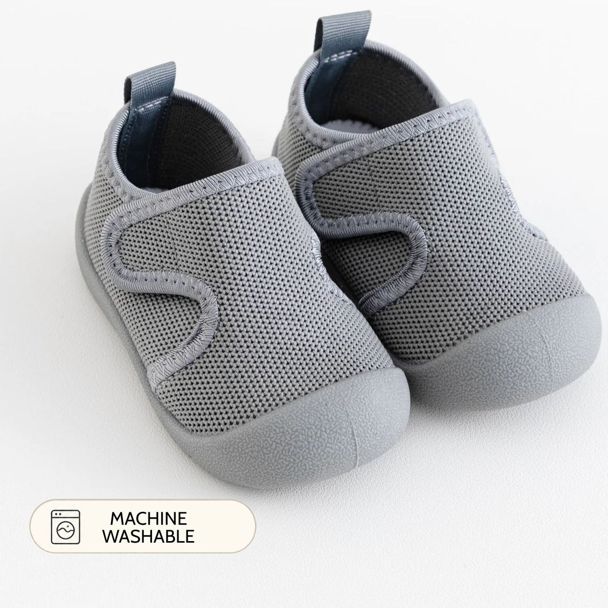 Grey Velcro Sole Sox