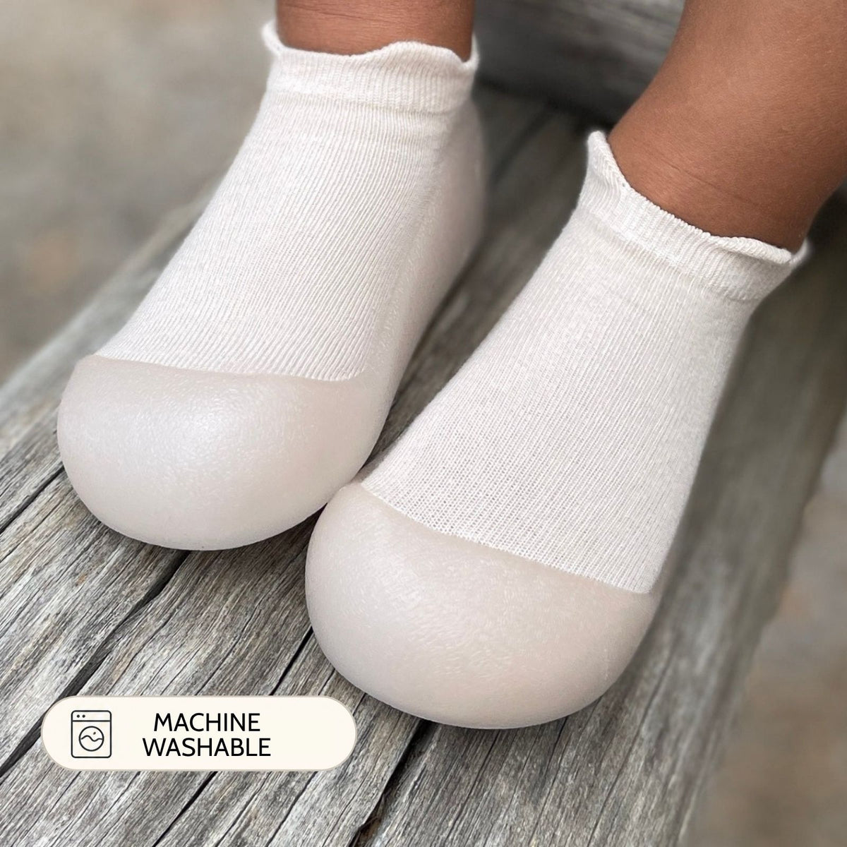 Beige Low Cut Sole Sox