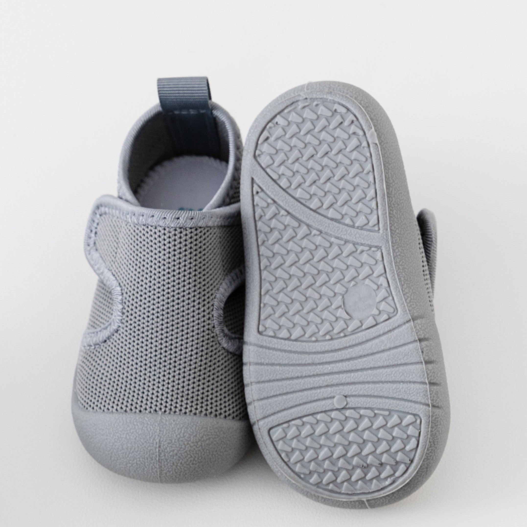 Grey Velcro Sole Sox