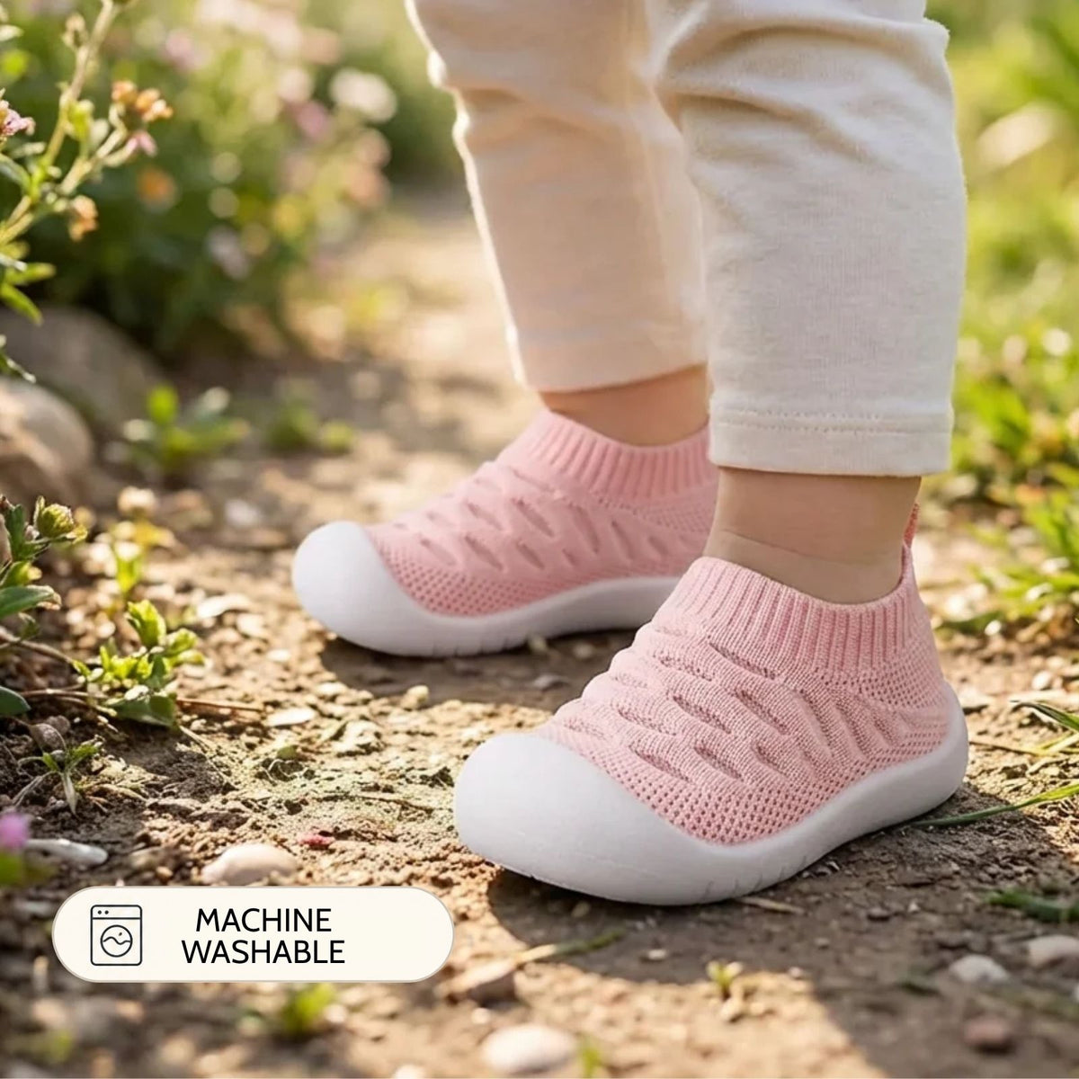 Pink Breathable Mesh Sole Sox