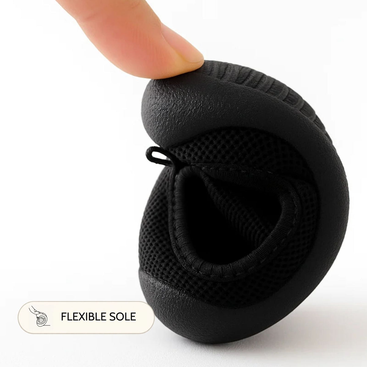 Black Velcro Sole Sox