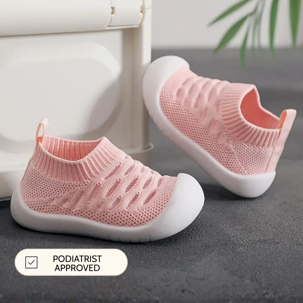 Pink Breathable Mesh Sole Sox
