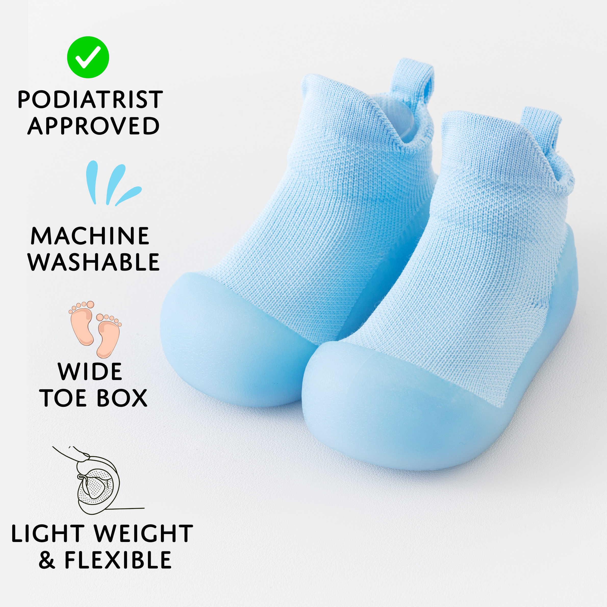 Baby Blue Sole Sox
