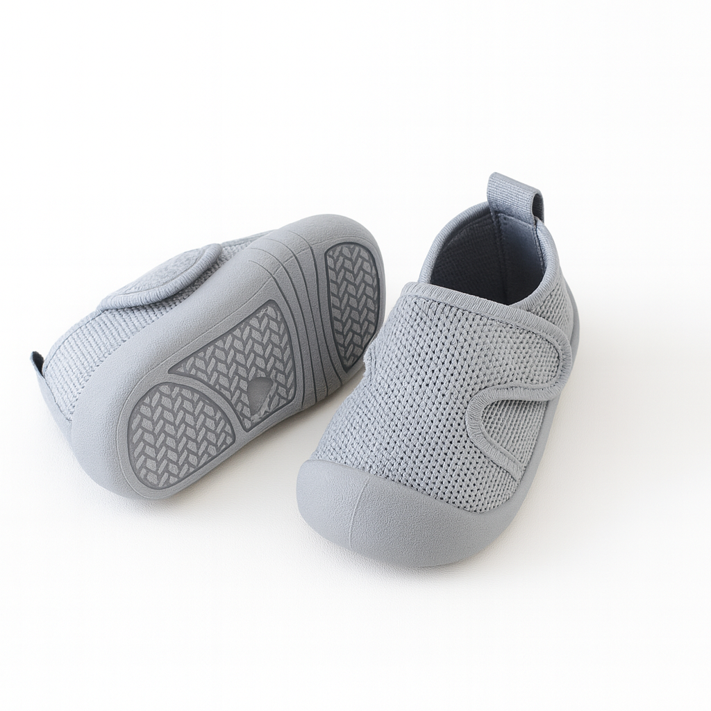 Grey Velcro Sole Sox