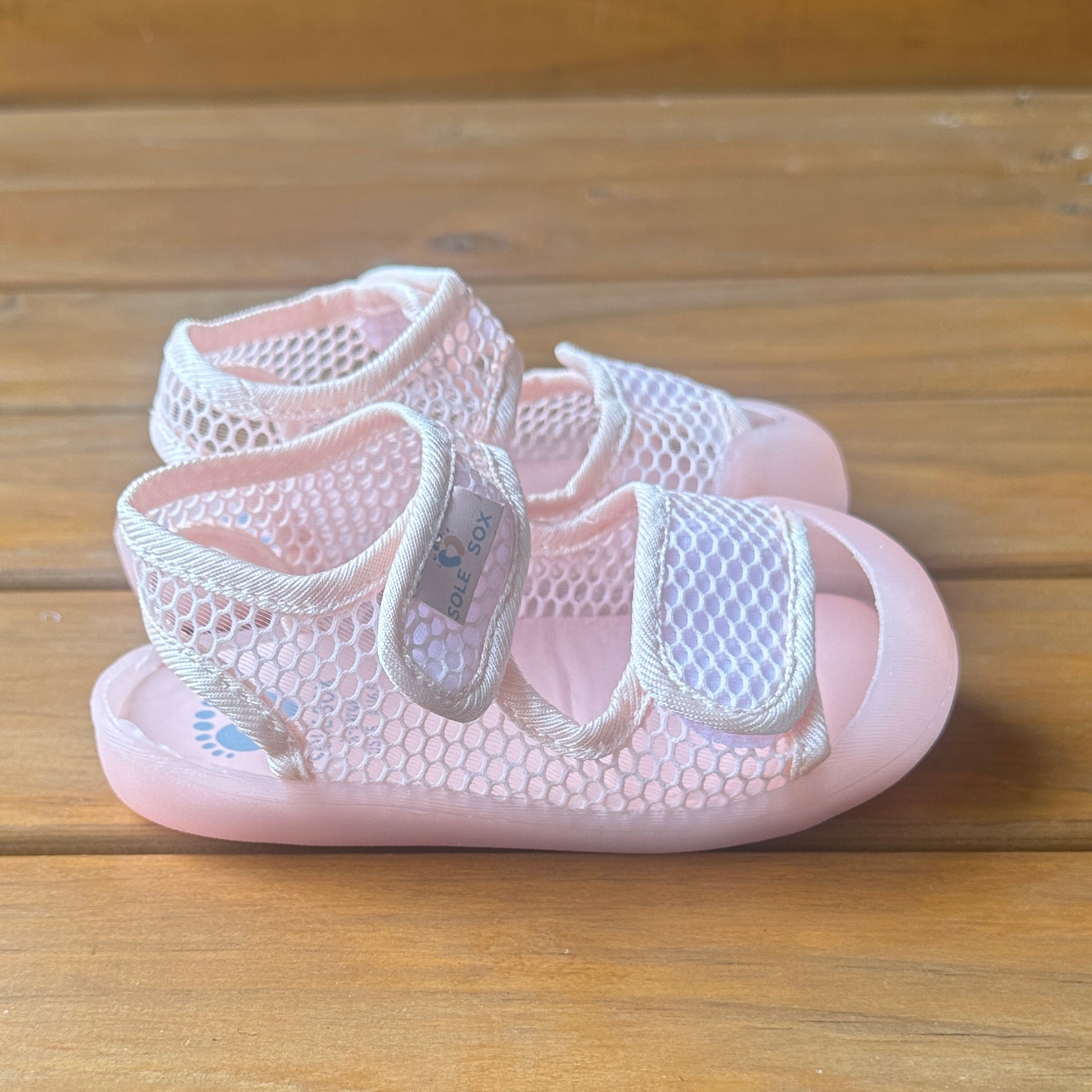 Pink Mesh Sandals