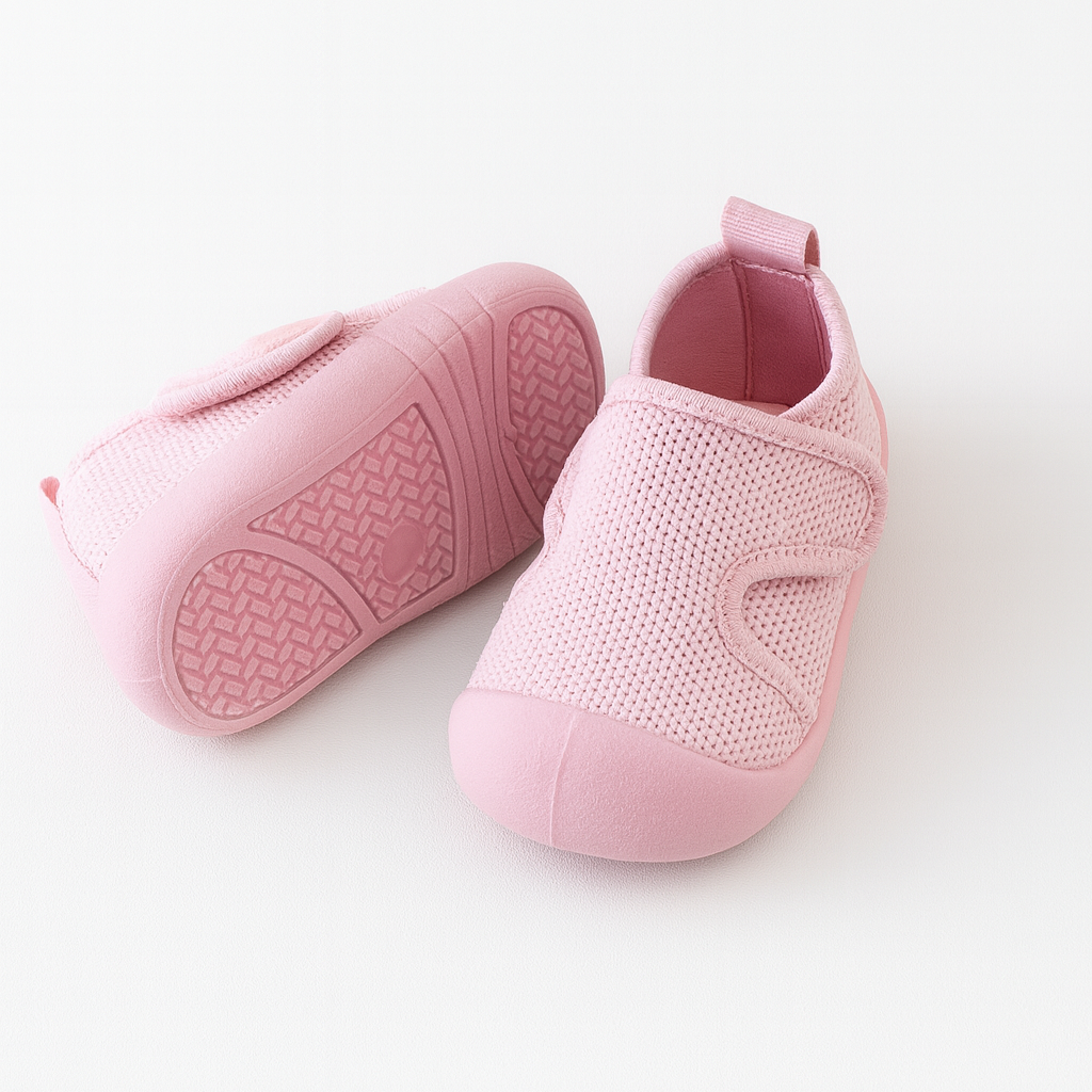 Pink Velcro Sole Sox