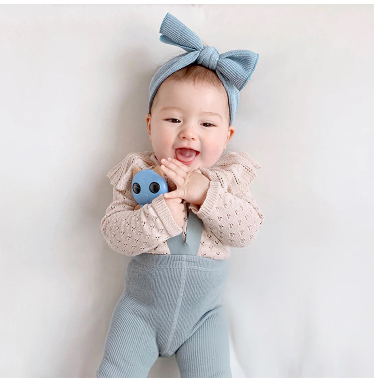 Cotton Romper With Straps