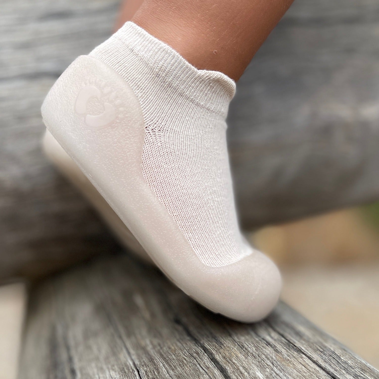 Beige Low Cut Sole Sox