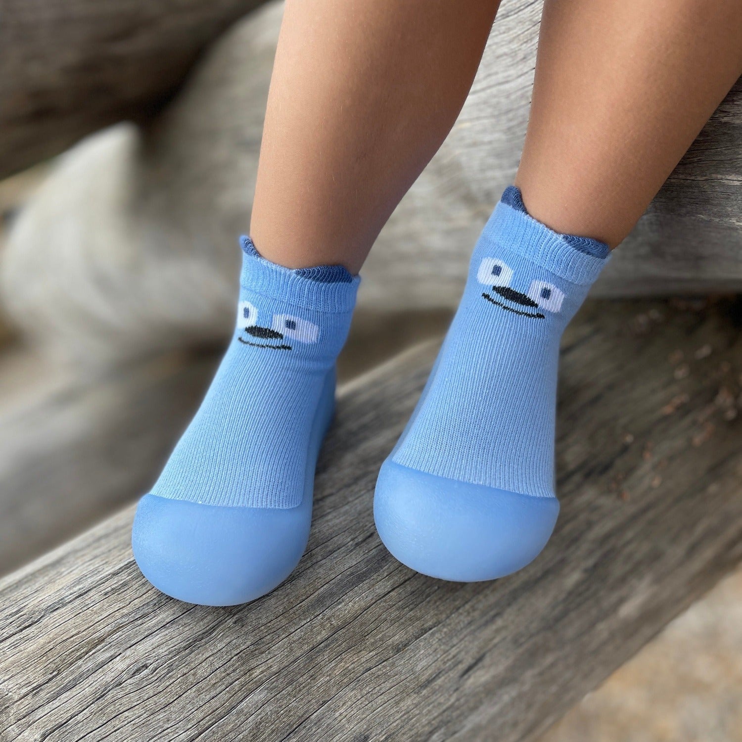 Blue Puppy Sole Sox