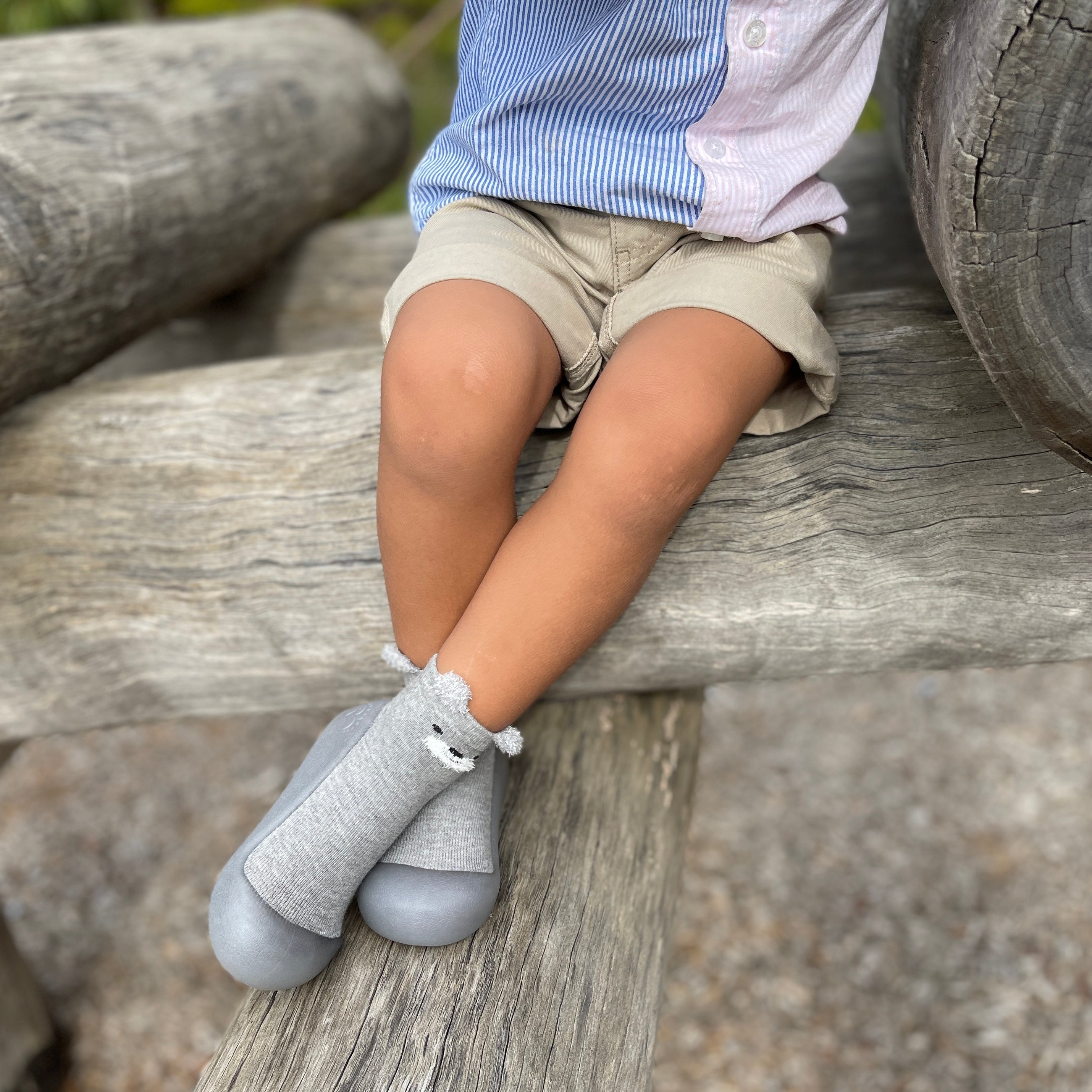 Grey Bear Sole Sox