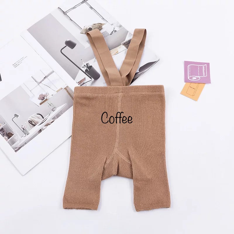 Cotton Shorts Romper With Straps