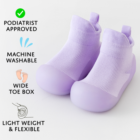 Lavender Sole Sox Baby Shoes