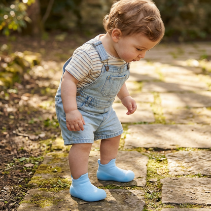 Baby Blue Sole Sox Baby Shoes