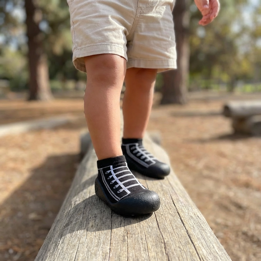 Black Laces Sole Sox