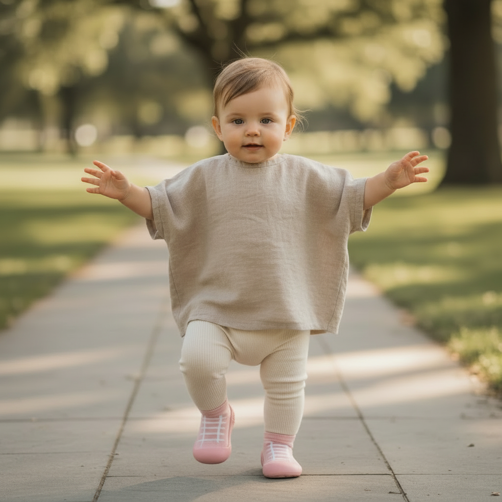 Sole Sox Pink Laces Pre-walker Baby Shoes