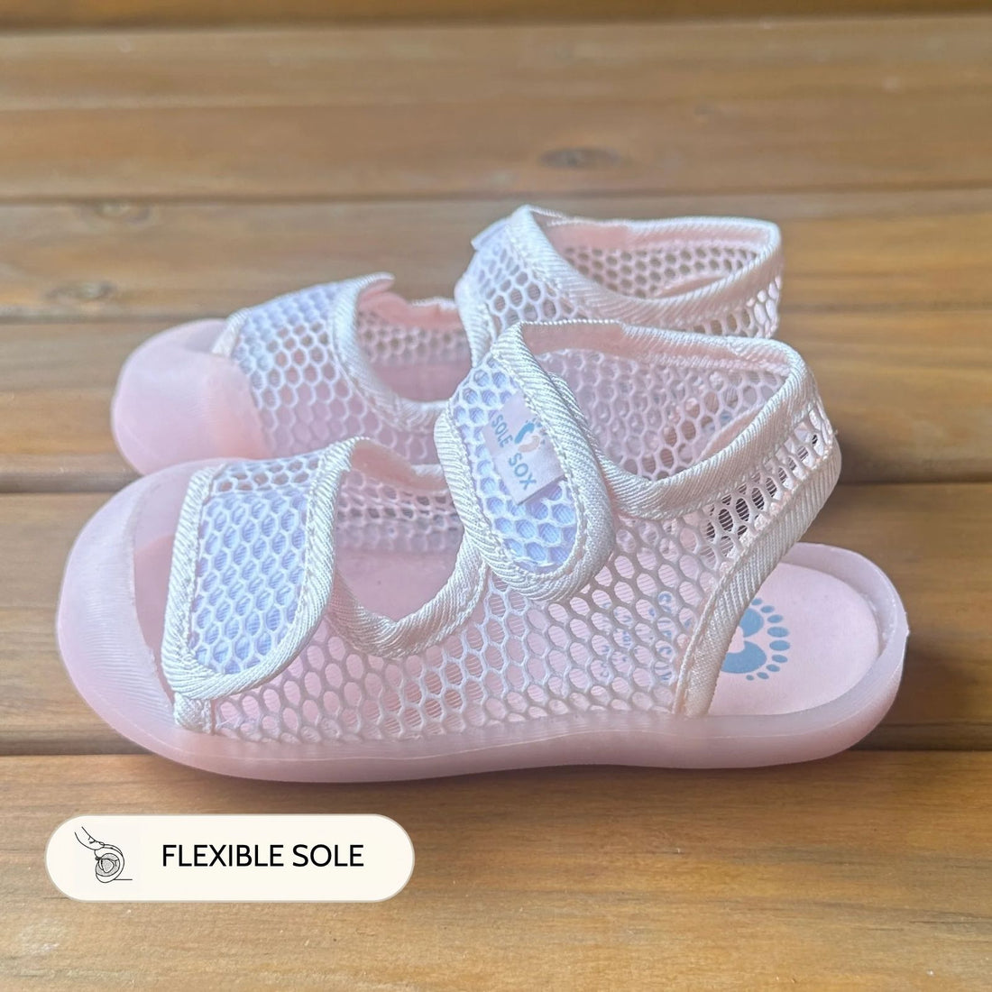 Pink Mesh Sandals