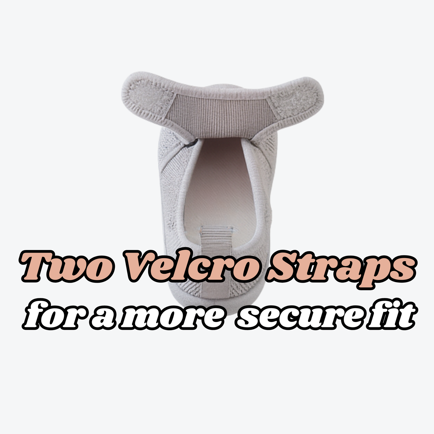 Grey Velcro Sole Sox
