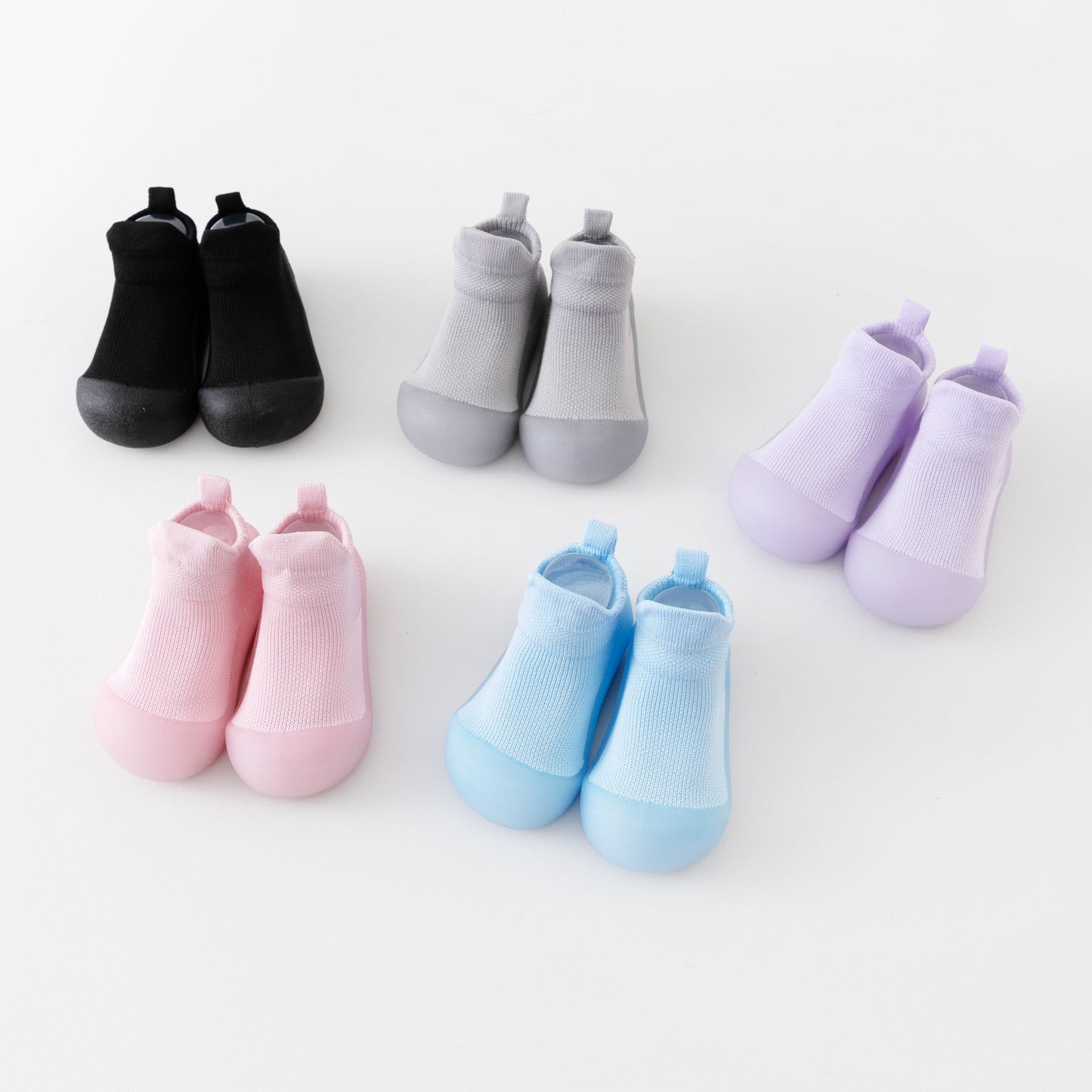 Midnight Black Sole Sox Baby Shoes