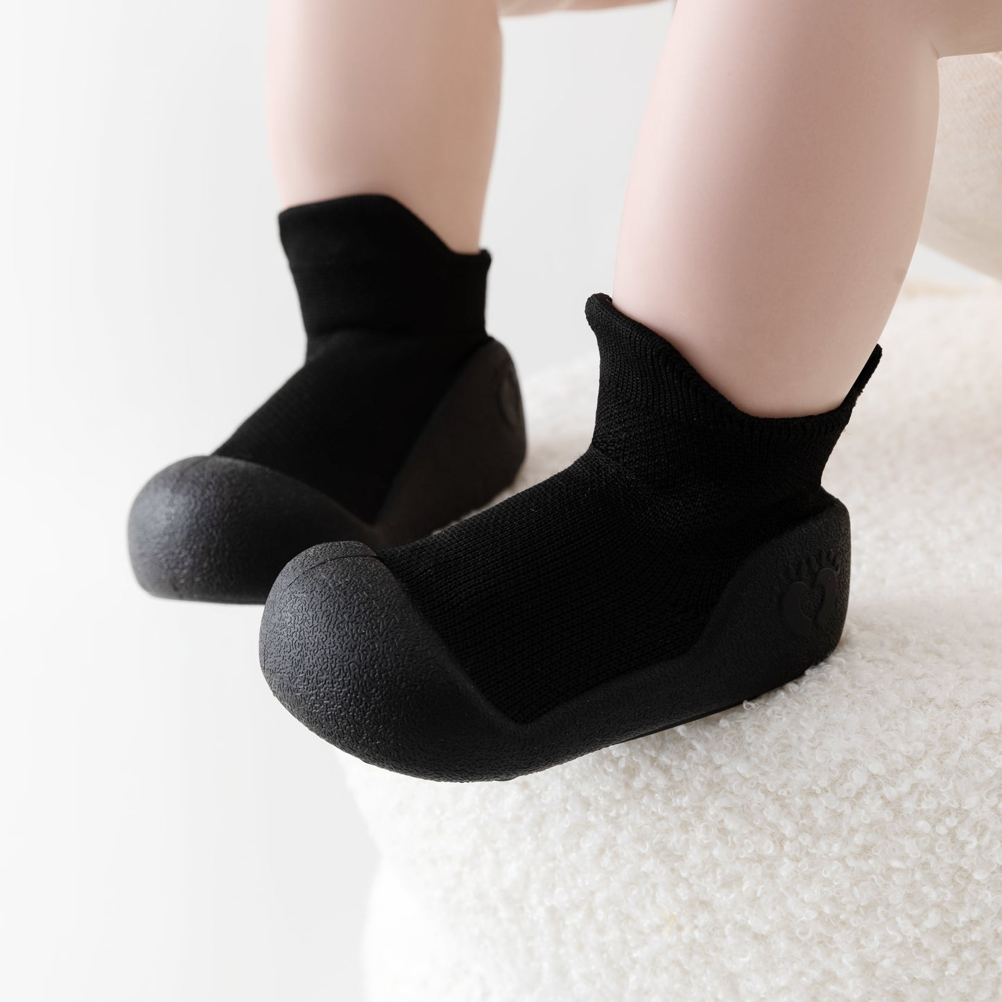 Midnight Black Sole Sox Baby Shoes