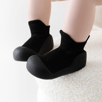 Midnight Black Sole Sox Baby Shoes