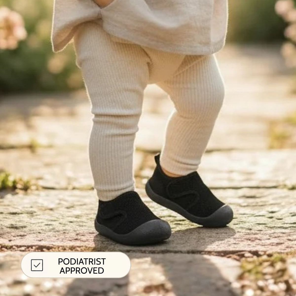 Black Velcro Sole Sox