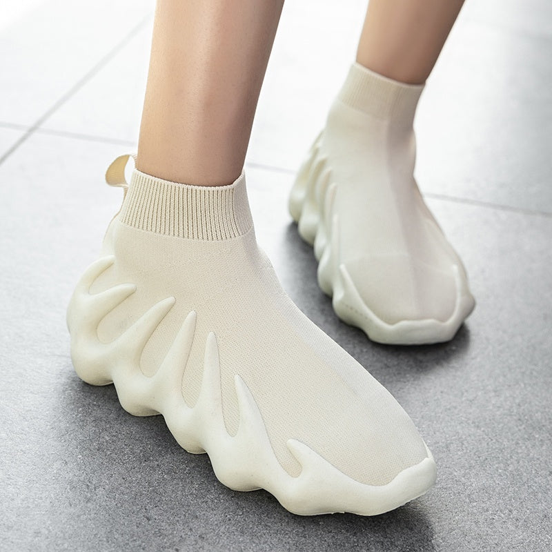 Sole Sox Sneakers for Kids & Adults - Beige