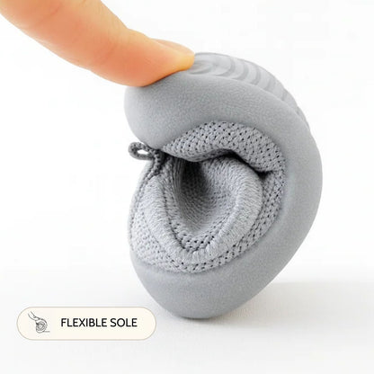 Grey Velcro Sole Sox