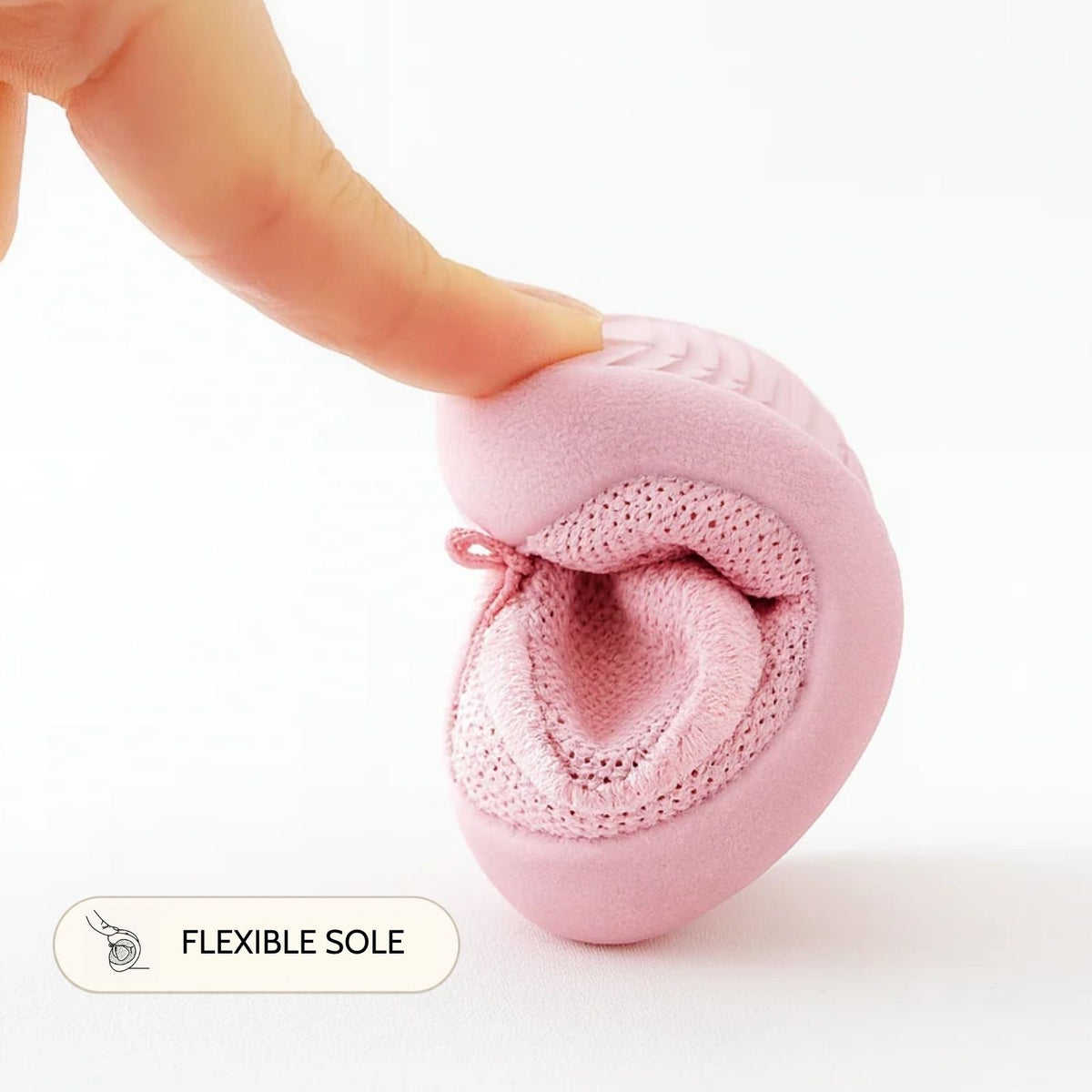 Pink Velcro Sole Sox