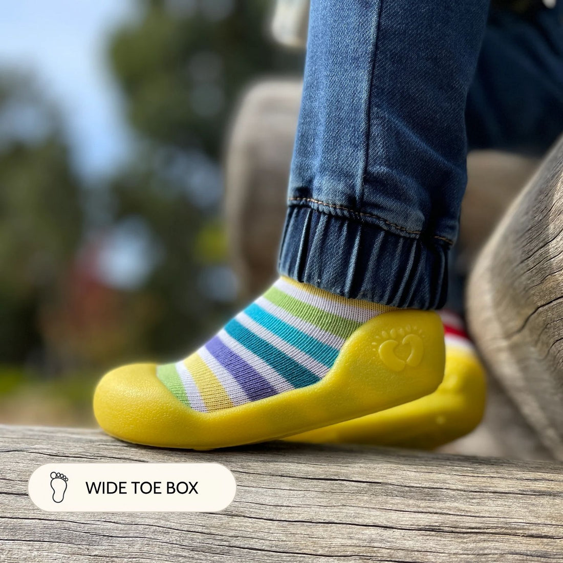 Yellow Stripes Sole Sox