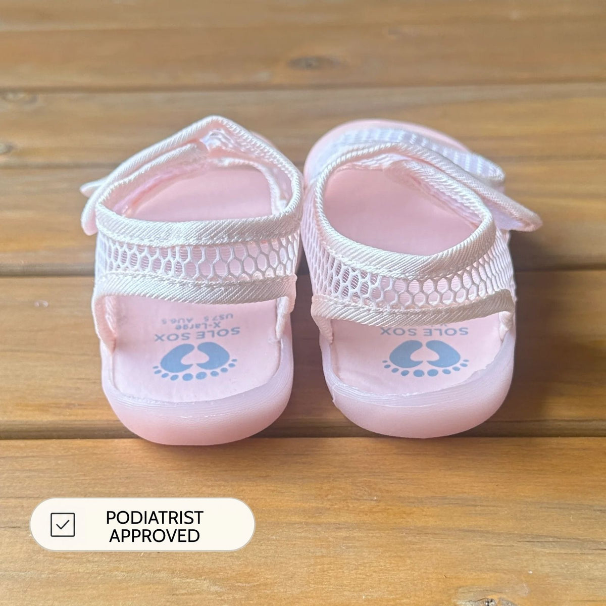 Pink Mesh Sandals