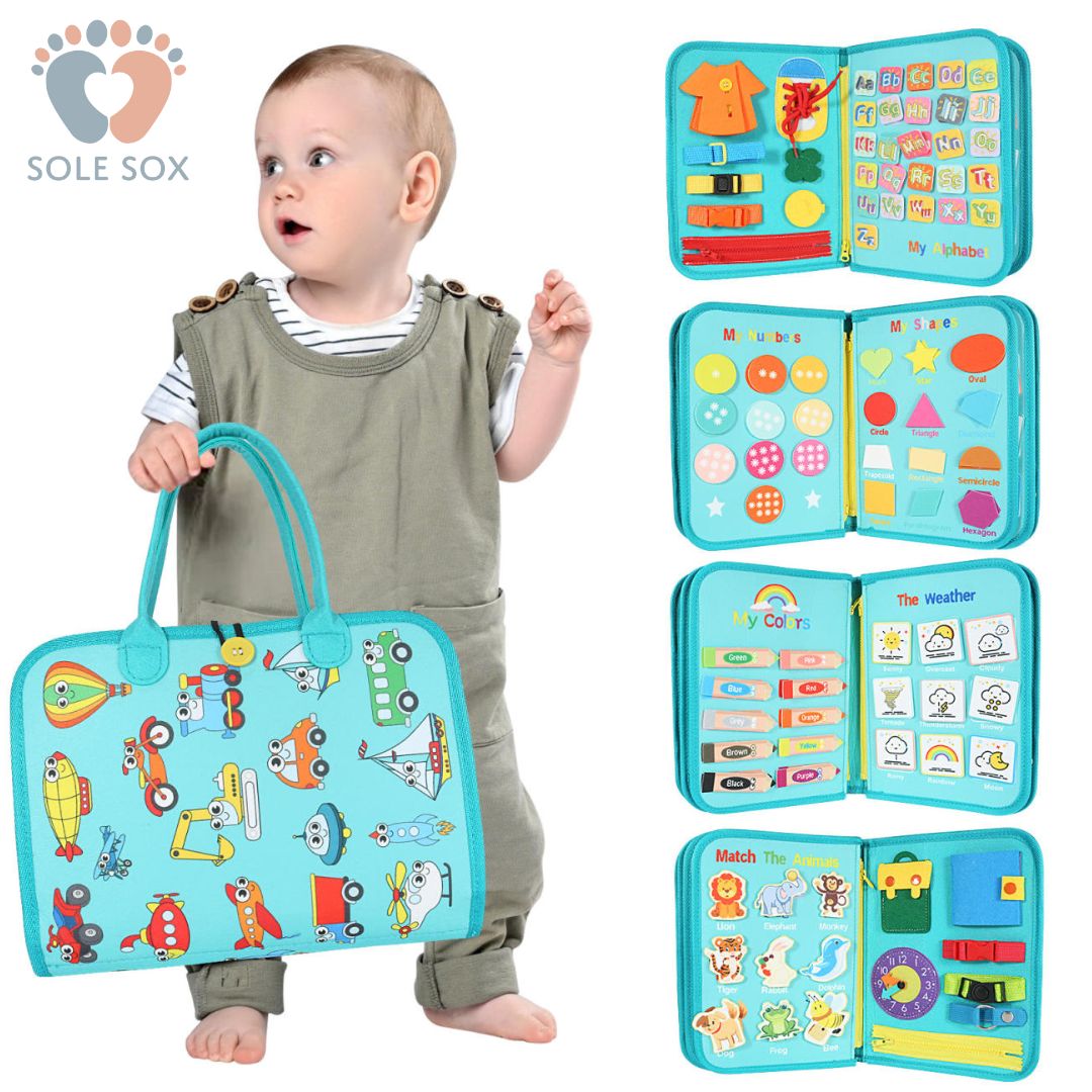 Cars &amp; Trucks Felt Sensory Busy Book