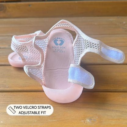 Pink Mesh Sandals