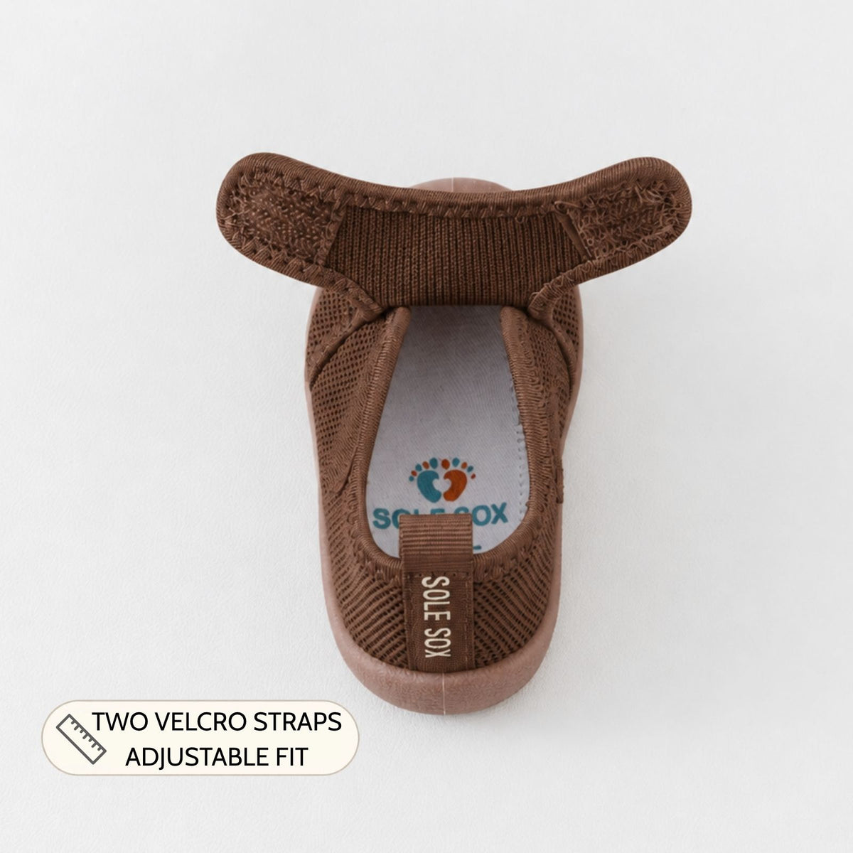 Chocolate Velcro Sole Sox