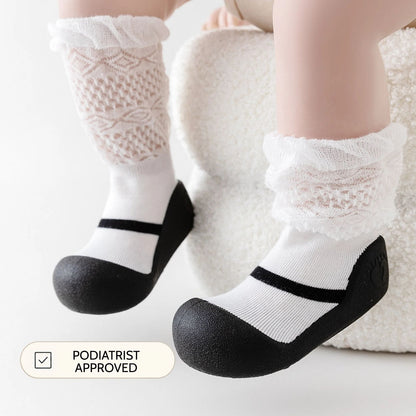 White Lace Sole Sox