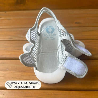 Grey Mesh Sandals