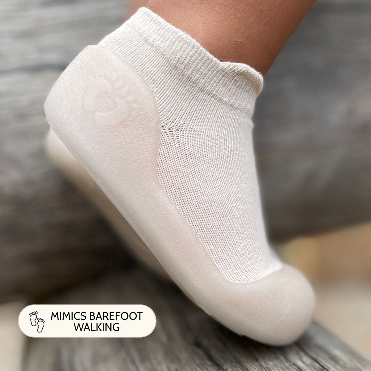 Beige Low Cut Sole Sox