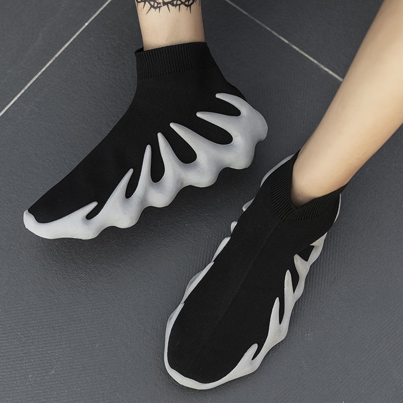 Sole Sox Sneakers for Kids &amp; Adults - Black &amp; Grey