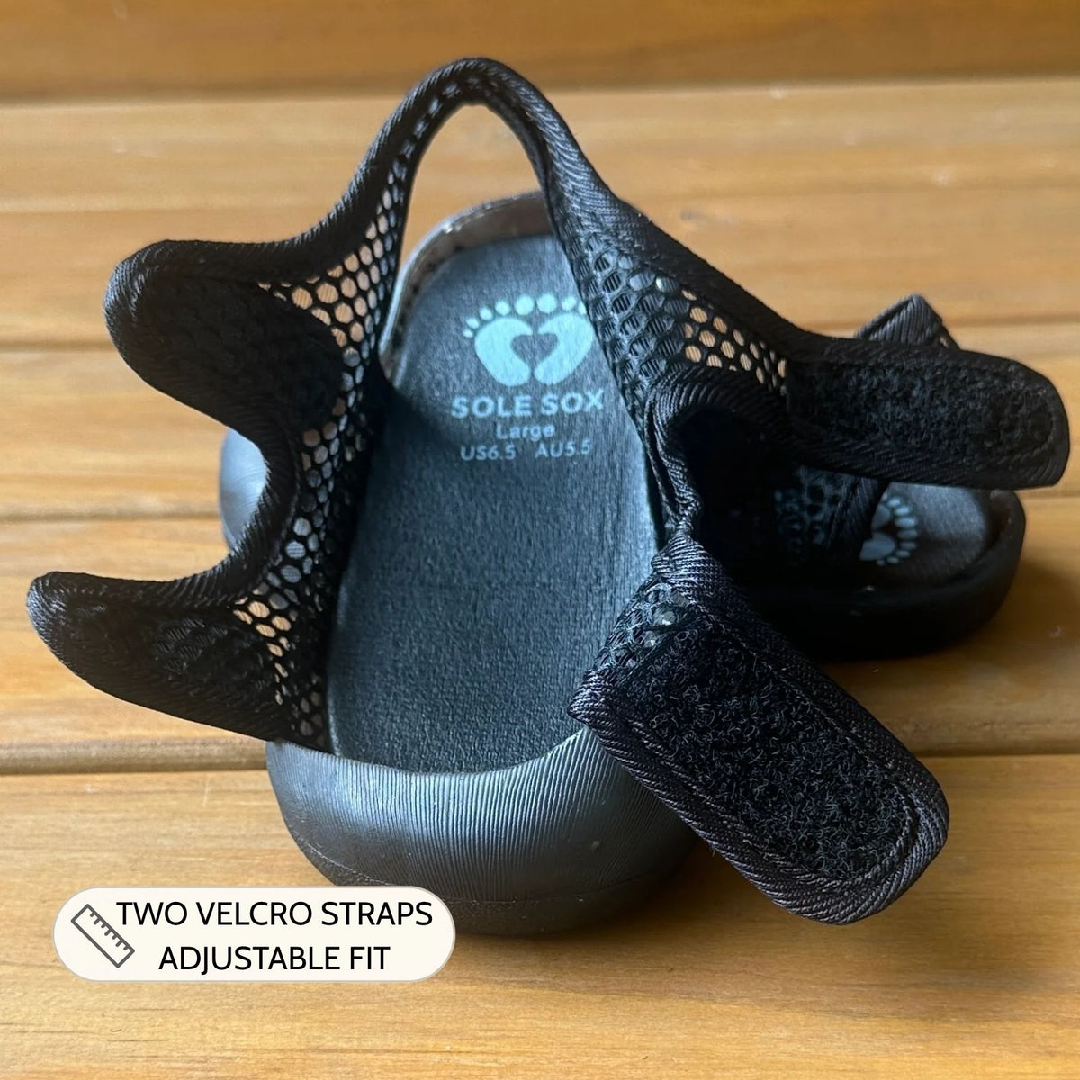 Black Mesh Sandals