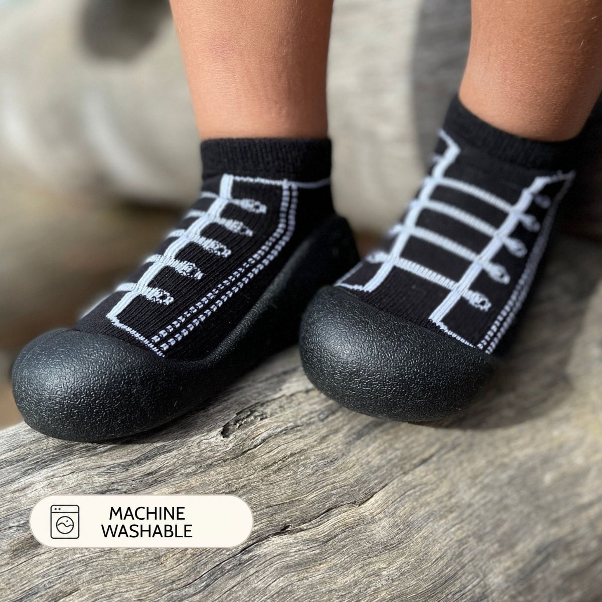 Black Laces Sole Sox