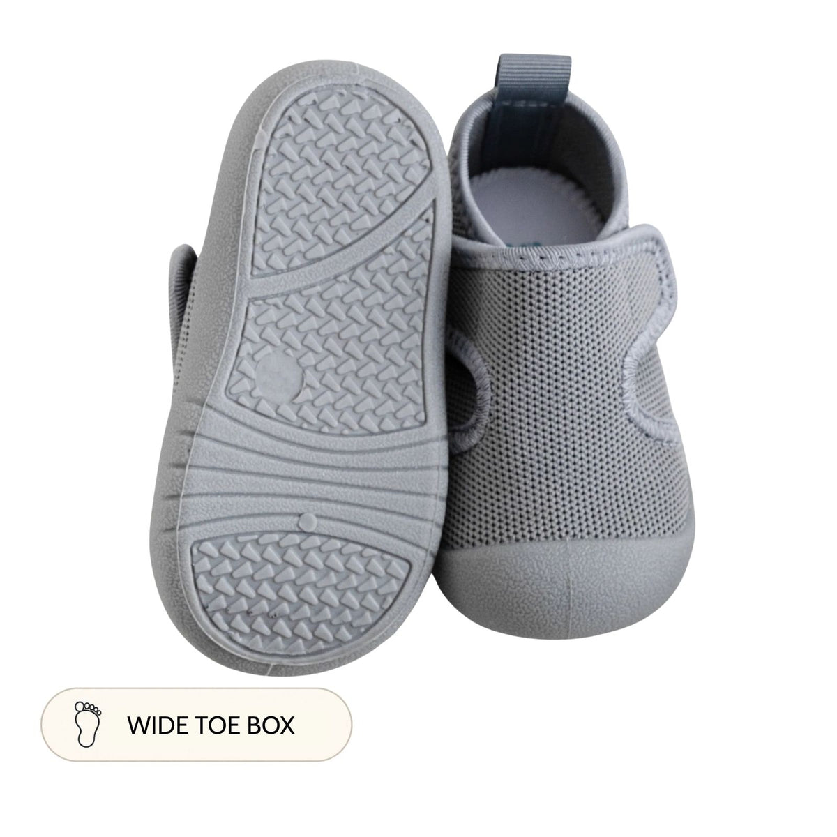 Grey Velcro Sole Sox