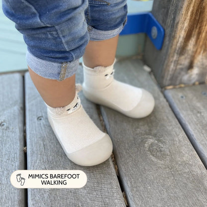 Beige Bear Sole Sox