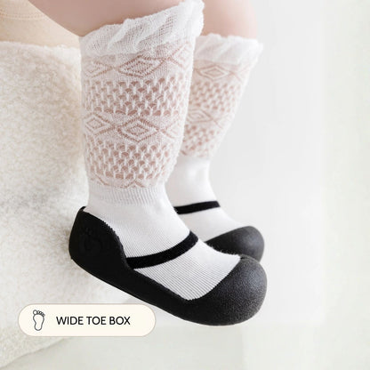 White Lace Sole Sox