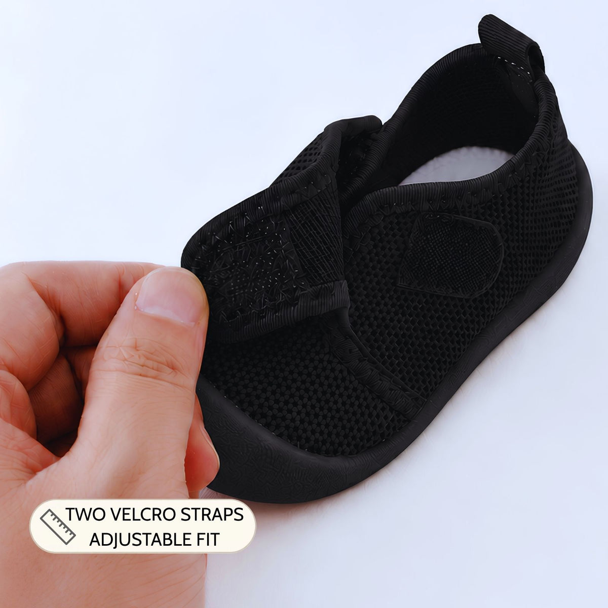 Black Velcro Sole Sox