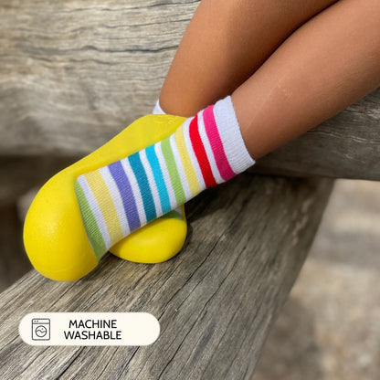 Yellow Stripes Sole Sox