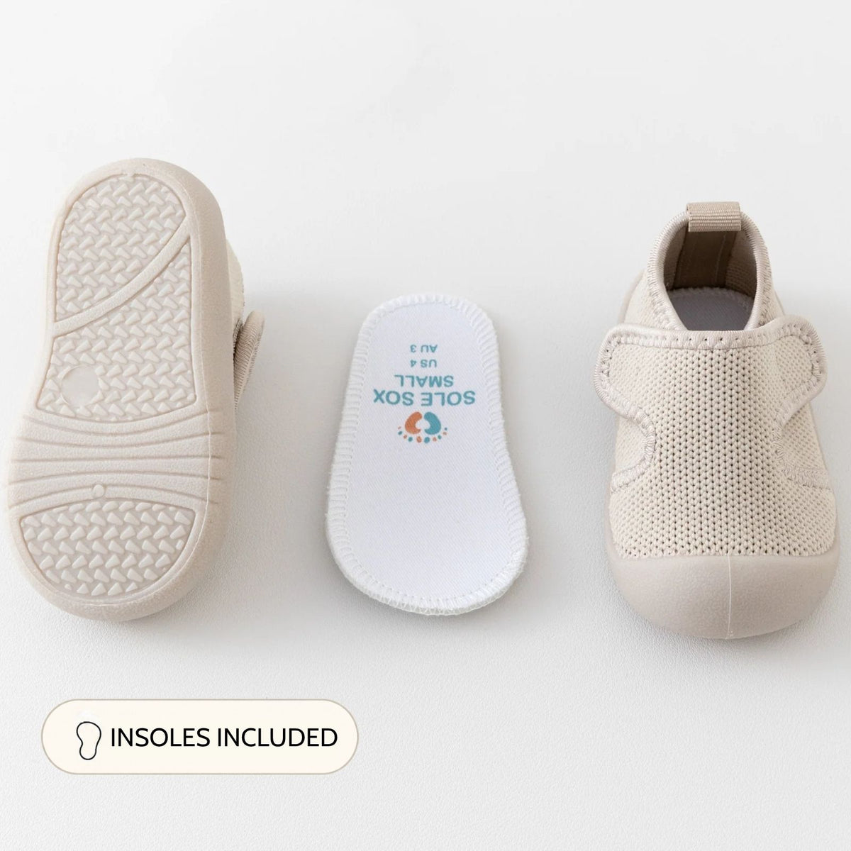 Sand Velcro Sole Sox
