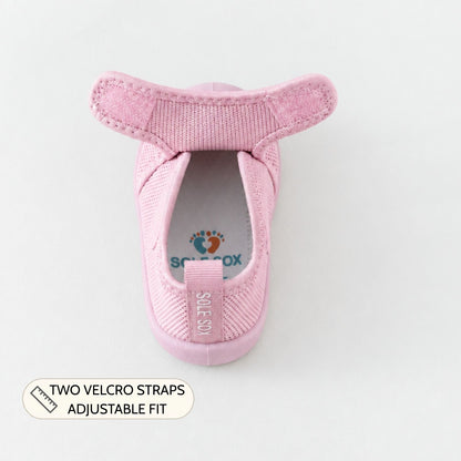 Pink Velcro Sole Sox